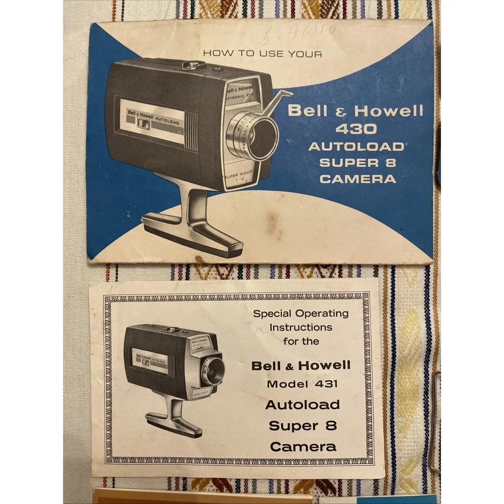 Bell & Howell Autoload Super 8 Model 430 –‎ Vintage Film Camera Extras Parts